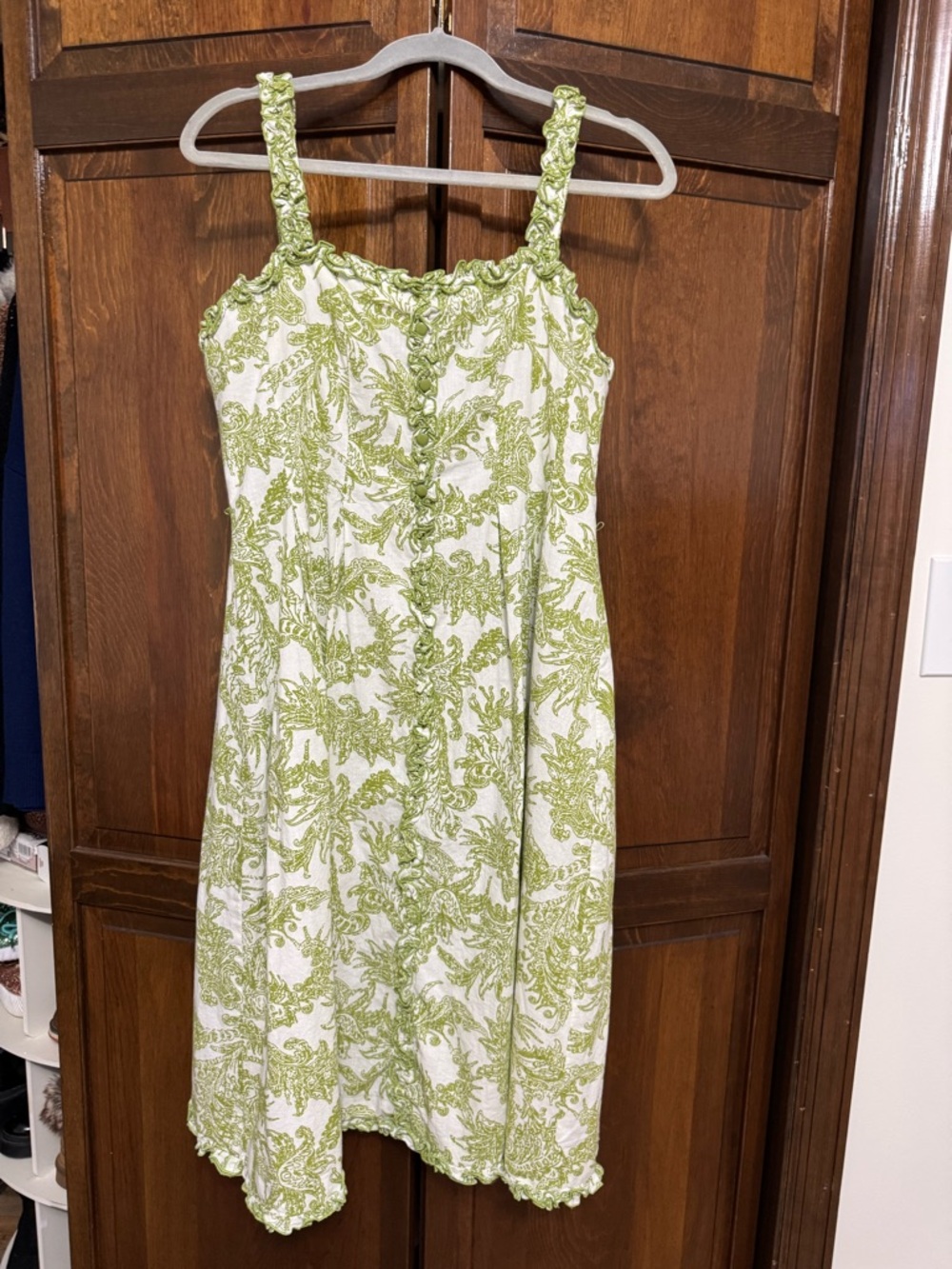 Jessica Howard Floral Ruffle Midi Dress - Cottagecore - Garden Party Sz 12